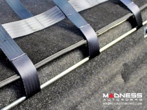 FIAT 500 Rear Harness Bar w/ Net - Black Bar w/ Black Net